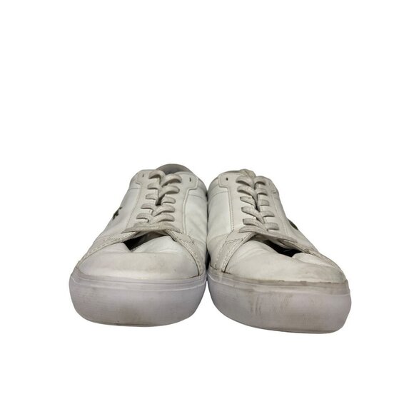 Lacoste Powercourt Low Top Sneakers White Leather Shoes Men's Size 11 - Picture 4 of 9